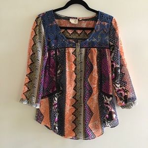 Anthropologie BoHo Tunic with Black Embroidery 10